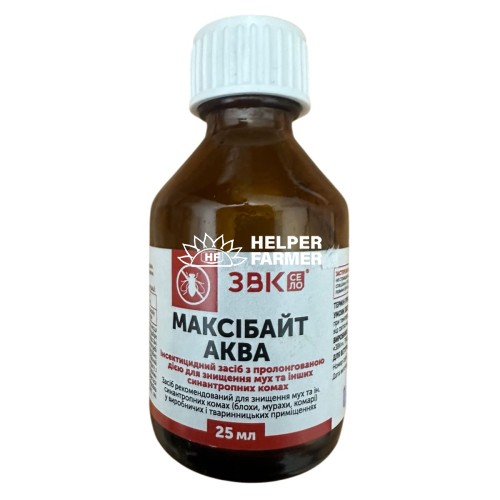 Засіб для знищення мух та інших синантропних комах “Максібайт Аква”, 25 мл