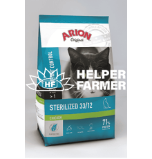 ARION original Adult  Cat Sterilized 33/12 - Арион ориджинал для стерилизованых котов с курицей, 7.5 кг