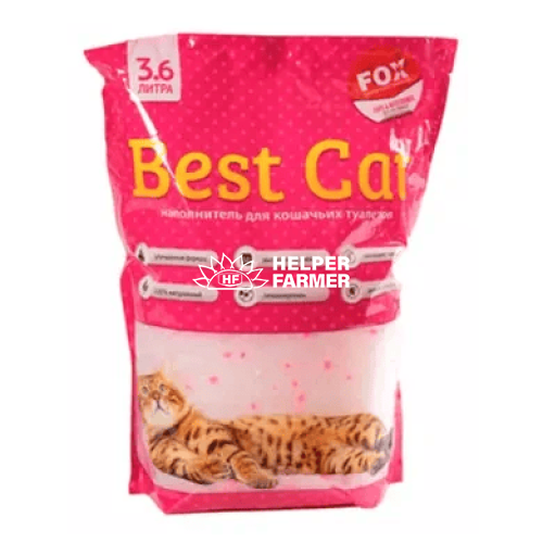 Наполнитель для кошачьего туалета силикагелевый Best Cat в ассортименте, 3.6 л