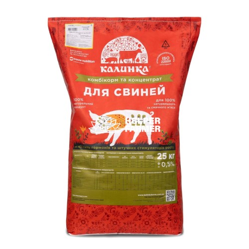 БМВД 15% Калинка для поросят (від 30-60 кг) 8113, 25 кг