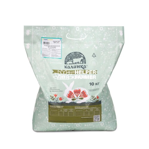 Комбікорм ТМ «Калинка» Trouw Nutrition Стартер для кролів повноцінний раціон (від 20 до 60 днів), 10 кг Комбікорм ТМ «Калинка» Trouw Nutrition Стартер для кролів повноцінний раціон (від 20 до 60 днів), 10 кг