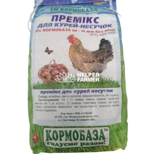 Премікс для курей несучок Ох КОРМОБАЗА - ні дня без яйця, 1 кг Премікс для курей несучок Ох КОРМОБАЗА - ні дня без яйця, 1 кг