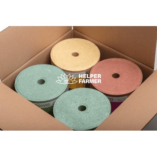 Мінеральний блок ТО-ФОС для ВРХ (корів, кіз, овець), сіль лизунець жовтий, 5 кг