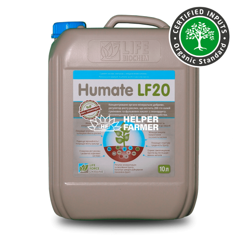 Удобрение Гумат LF20 раствор с высоким содержанием солей гуминовых и фульвовых кислот  Humate LF20, 10 л