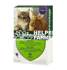 Адвантейдж 80 Bayer капли от заражений блохами для кошек более 4 кг, 1 пипетка