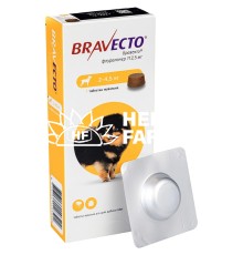 Бравекто жевательная таблетка 112,5 мг от блох и клещей для собак 2 - 4,5 кг, 1 таблетка