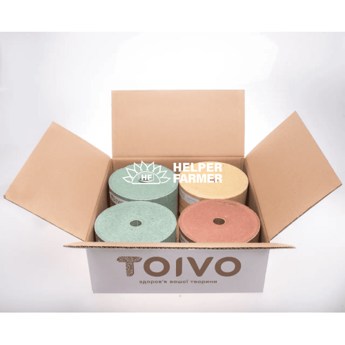 Минеральный блок ТО-МИКС для животных, соль лизунец для КРС, лошадей, коз, овец. кормовая добавка Красный, 5 кг