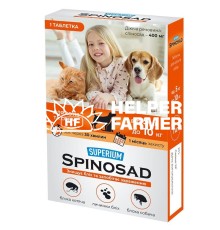 Средство от блох Collar Superium Spinosad для кошек и собак весом 5-10 кг, 1 таблетка