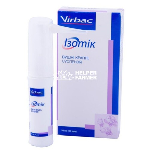 Ізотик (ДЛЯ ТВАРИН) краплі вушні, суспензія, 10 мл