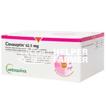 Клавасептин (ДЛЯ ЖИВОТНЫХ) таблетки по 62,5 мг №10
