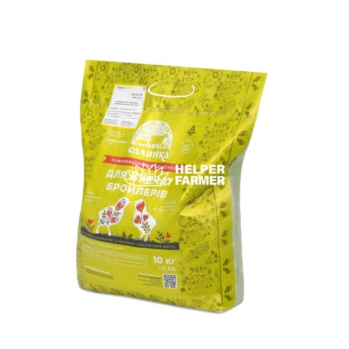 Комбикорм Калинка для бройлеров, Стартер для бройлера (1-15 дней) 7025, 10 кг