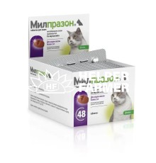 Мілпразон таблетки від глистів для кішок від 2 до 8 кг, 4 штуки (без уп)
