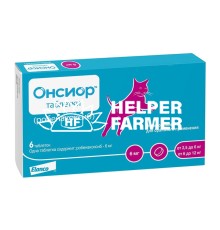 Онсиор для кошек весом 2,5-12 кг, 6 таблеток по 6 мг