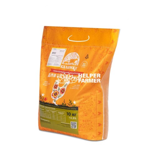 Комбікорм Калинка для курей-несучок (17-32 тижнів) 7021, 100% готовый корм, 10 кг Комбікорм Калинка для курей-несучок (17-32 тижнів) 7021, 100% готовый корм, 10 кг
