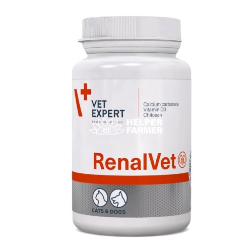Реналвет VetExpert RenalVet для собак і кішок з нирковою недостатністю, 60 капсул Реналвет VetExpert RenalVet для собак і кішок з нирковою недостатністю, 60 капсул