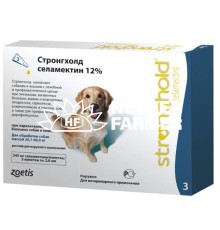 Стронгхолд 12% краплі від паразитів для собак 20,1-40 кг, 1 піпетка по 2 мл