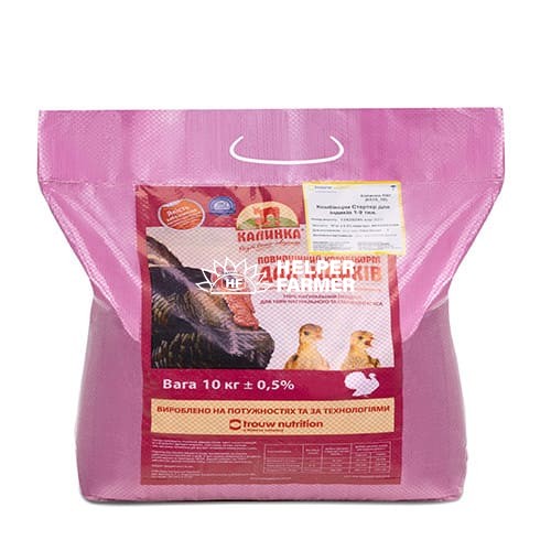 Комбикорм Калинка для индеек, Гровер для индеек 9-16 недель 6511, 10 кг
