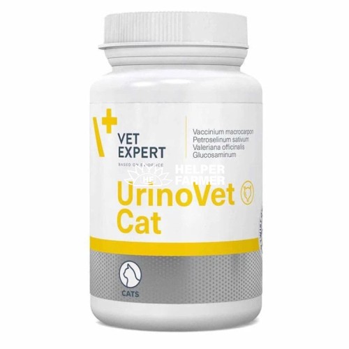 Уриновет Кэт VetExpert UrinoVet Cat поддержка мочевого тракта кошек, 45 капсул