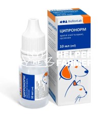 Ципронорм (ДЛЯ ТВАРИН) краплі для очей і вух, 10 мл