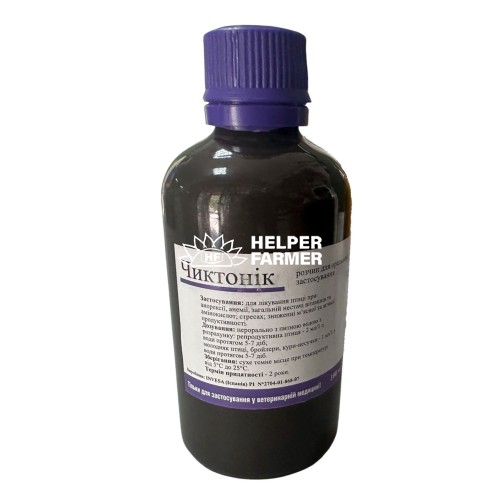 Чіктонік (ДЛЯ ТВАРИН) вітамінний розчин для орального застосування, 100 мл