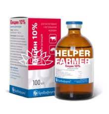 Энцин 10% (ДЛЯ ЖИВОТНЫХ) раствор для инъекций, 100 мл