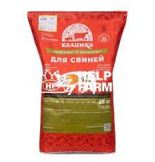 Комбикорм Калинка для поросят 7033, для откорма свиней от 60 кг, 25 кг