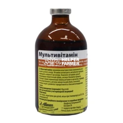 Мультивитамин (ДЛЯ ЖИВОТНЫХ) раствор для инъекций, 100 мл