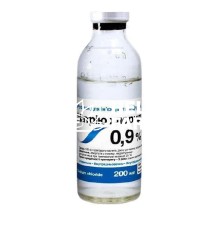 Натрію хлорид 0,9% (ДЛЯ ТВАРИН) розчин, 200 мл