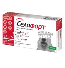 Селафорт капли от блох клещей и гельминтов для собак весом 10-20 кг, 1 пипетка
