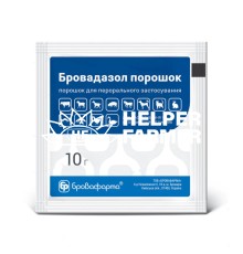 Бровадазол (ДЛЯ ТВАРИН) мікрогранульований порошок, 10 г