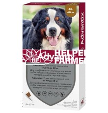 Адвантикс Bayer капли от заражений экто паразитами для собак 40-60 кг, 1 пипетка