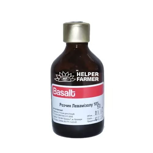 Левамизол 10% (ДЛЯ ЖИВОТНЫХ) раствор для инъекций, 100 мл