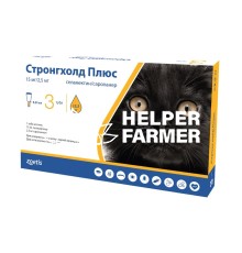 Стронгхолд Плюс 15 мг капли от паразитов для кошек до 2,5 кг, 1 пипетка по 0,25 мл