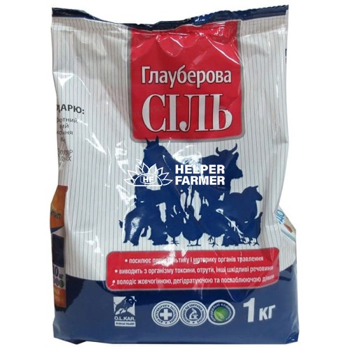 Глауберова сіль (ДЛЯ ТВАРИН) O.L.KAR порошок, 1 кг Глауберова сіль (ДЛЯ ТВАРИН) O.L.KAR порошок, 1 кг