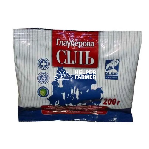 Глауберова сіль (ДЛЯ ТВАРИН) O.L.KAR порошок, 200 г