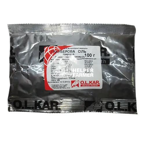 Глауберова сіль (ДЛЯ ТВАРИН) O.L.KAR порошок, 100 г
