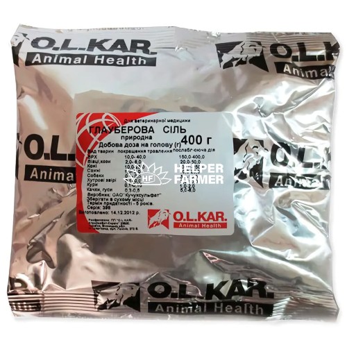 Глауберова соль (ДЛЯ ЖИВОТНЫХ) O.L.KAR порошок, 400 г