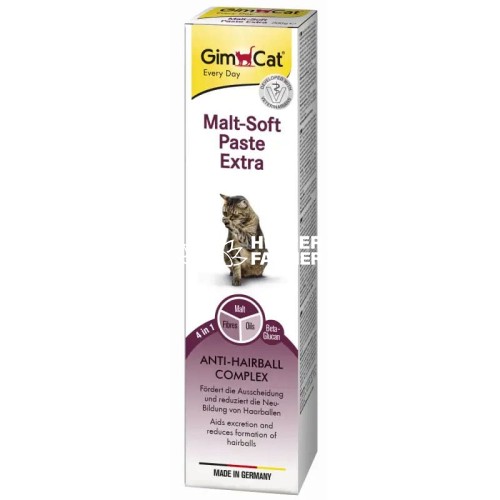 Мальт-Паста GimCat Malt-Soft Екстра для виведення шерсті, 100 г