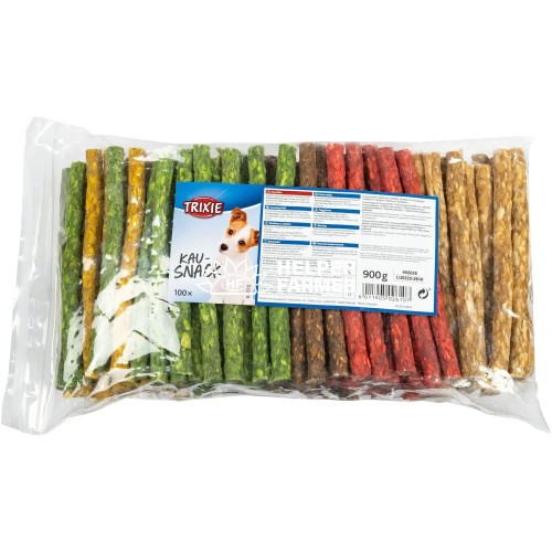 Лакомство для собак Trixie 2610 Микс палочка 10 см, 100 штук (поштучно)