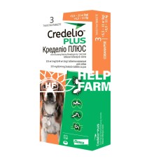 Кределіо Плюс жувальні таблетки від бліх і кліщів та гельмінтів для собак від 5,5 до 11 кг, 1 таблетка