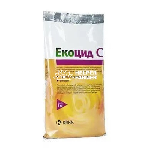 Екоцид С порошок для дезінфекції приміщень для тварин, 1 кг