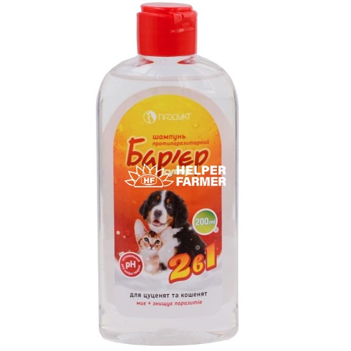 Шампунь для щенков и котят Барьер 2в1, 300 мл