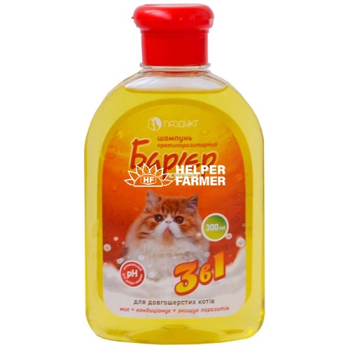 Шампунь для кошек Барьер 3в1, 300 мл