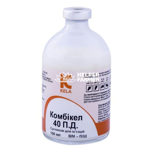 Комбикел ПД 40 (ДЛЯ ЖИВОТНЫХ) раствор для инъекций пролонгированного действия, 100 мл Комбикел ПД 40 (ДЛЯ ЖИВОТНЫХ) раствор для инъекций пролонгированного действия, 100 мл