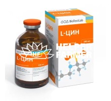 L-цин (ДЛЯ ЖИВОТНЫХ) раствор для инъекций, 100 мл