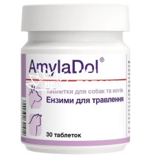 АмілаДол Dolfos AmylaDol для собак і кішок при порушенні травлення, 30 таблеток