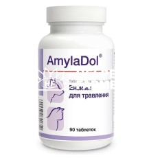 АмилаДол Dolfos AmylaDol для собак и кошек при нарушении пищеварения, 90 таблеток