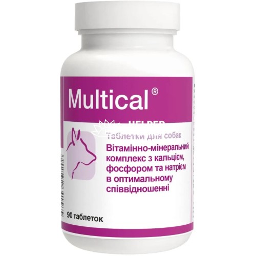 Мультикаль Dolfos Multical для собак, 90 таблеток Мультикаль Dolfos Multical для собак, 90 таблеток