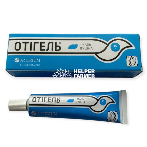 Отігель мазь для лікування отиту у собак і кішок, 15 г