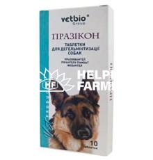 Празикон антигельминтик для собак, 10 таблеток